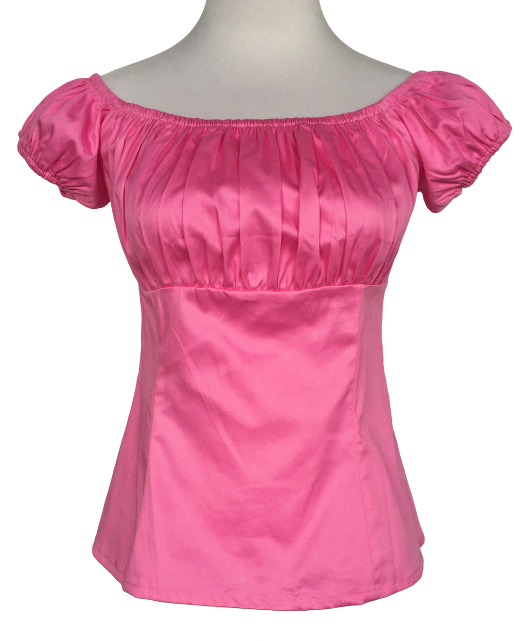 Pink Retro Peasant Style Top