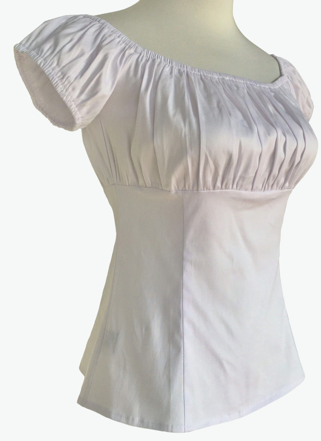 White Peasant Style Top