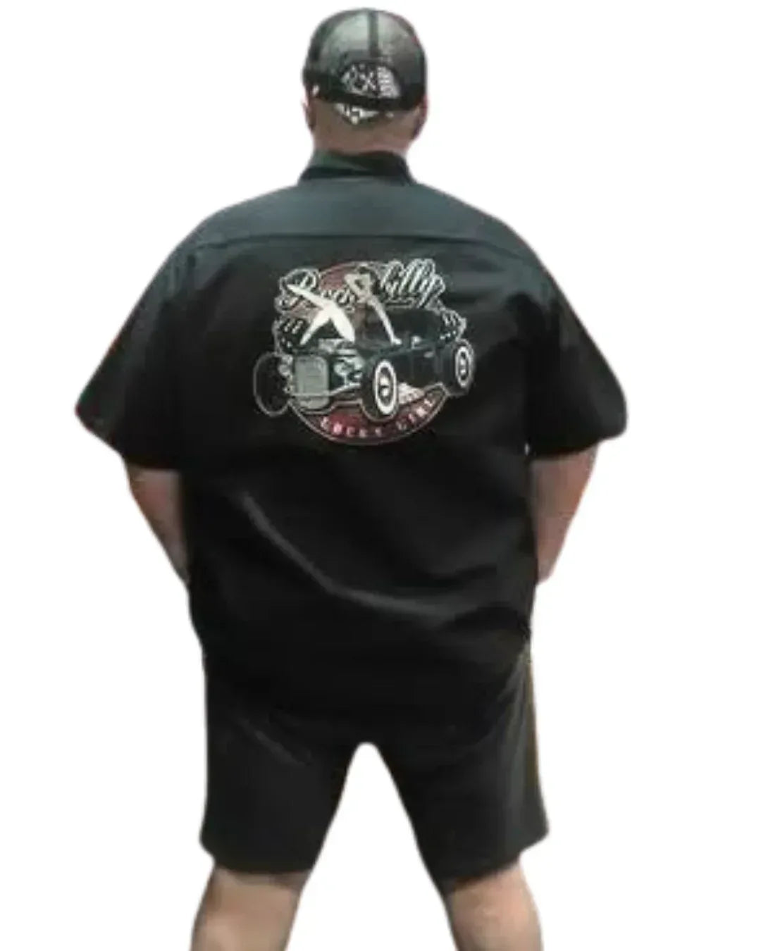 Rockabilly Lucky Girl – Men’s Work Shirt - Poison Arrow Retro