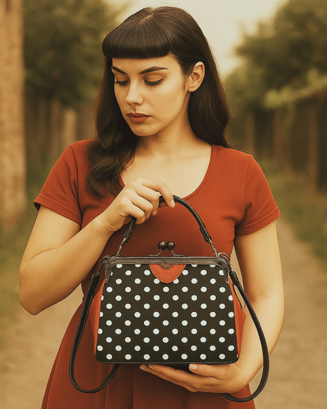 Handbag Vintage Polly Kisslock