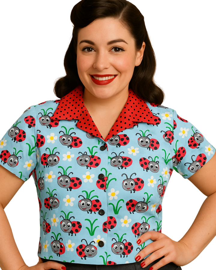 Ladybugs Retro Diner Top