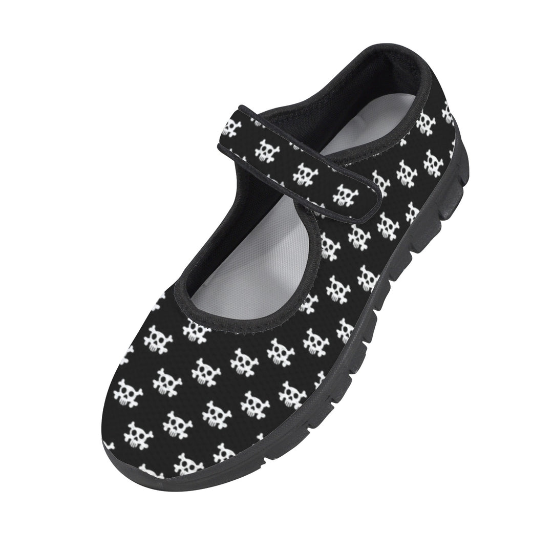 Skulls Mary Jane Barefoot Comfort Shoes – Wide Fit & Orthotic Friendly