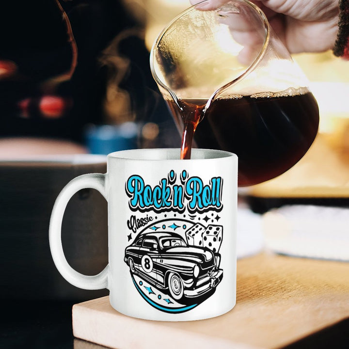 Rock n Roll Classic White Mug