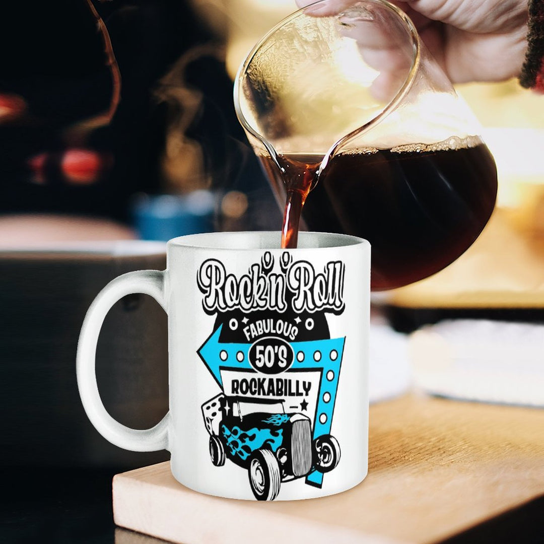 Fabulous 50's Rock n Roll White Mug