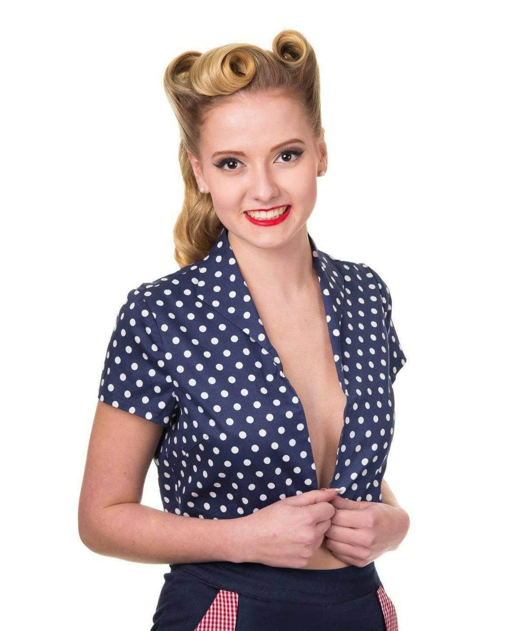 HIGHER LOVE POLKA DOT BOLERO - Poison Arrow Retro
