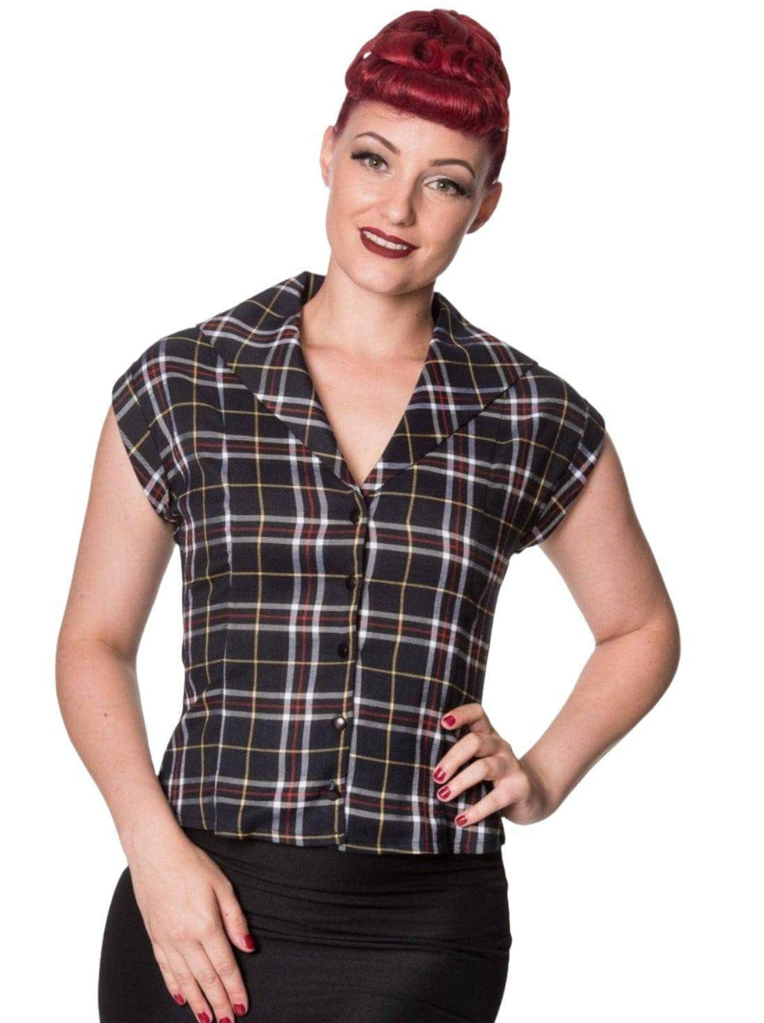 PLAID POPPY SHIRT - Poison Arrow Retro
