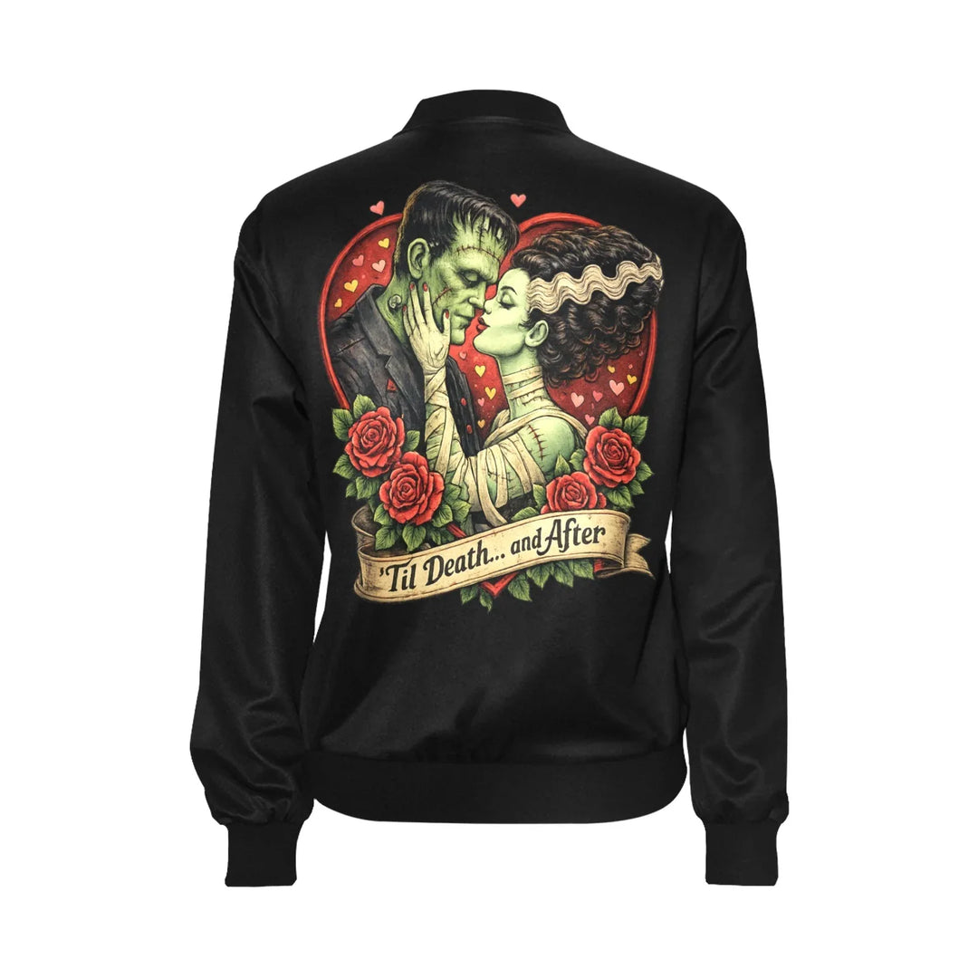 Til Death...and After Womens Bomber Jacket - Poison Arrow Retro