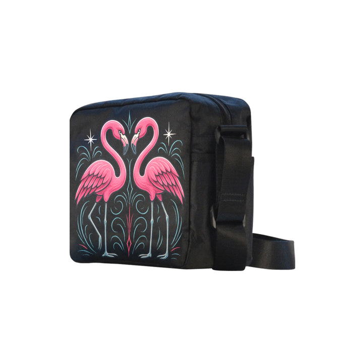 Custom Flamingos Crossbody Bag