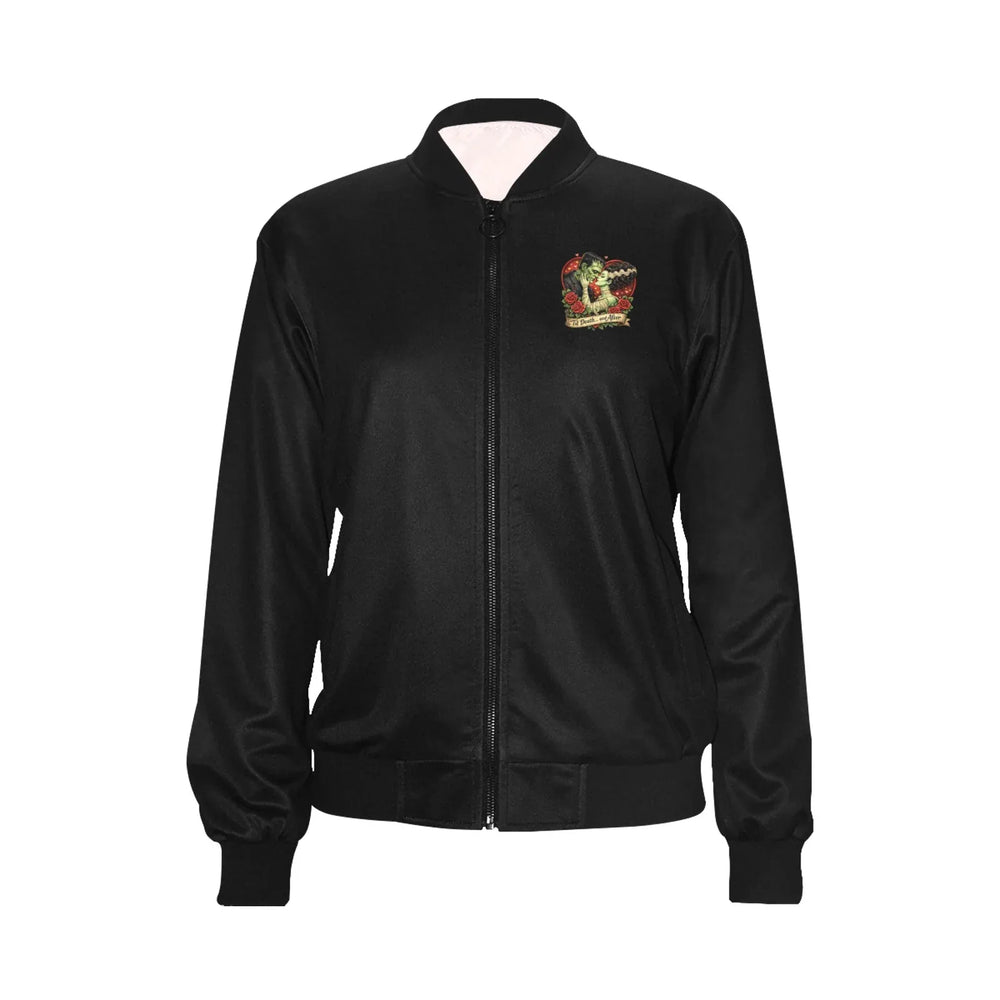 Til Death...and After Womens Bomber Jacket - Poison Arrow Retro