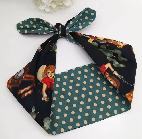 Western Cowgirl Wired Hair Tie
