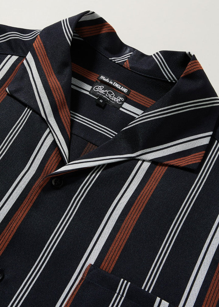 Chet Rock Brad Stripe Cuban Shirt