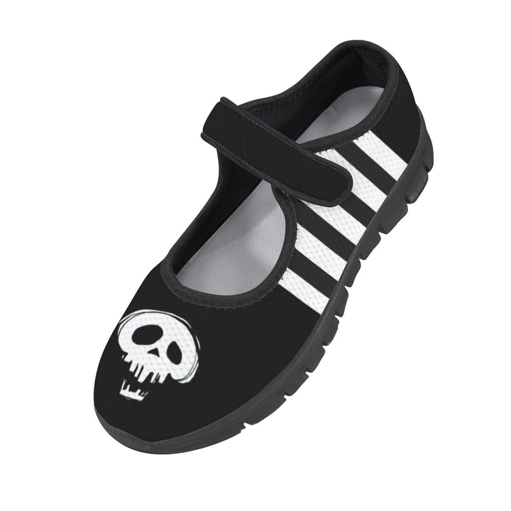 Bone Stripe Mary Jane Barefoot Comfort Shoes – Wide Fit & Orthotic Friendly