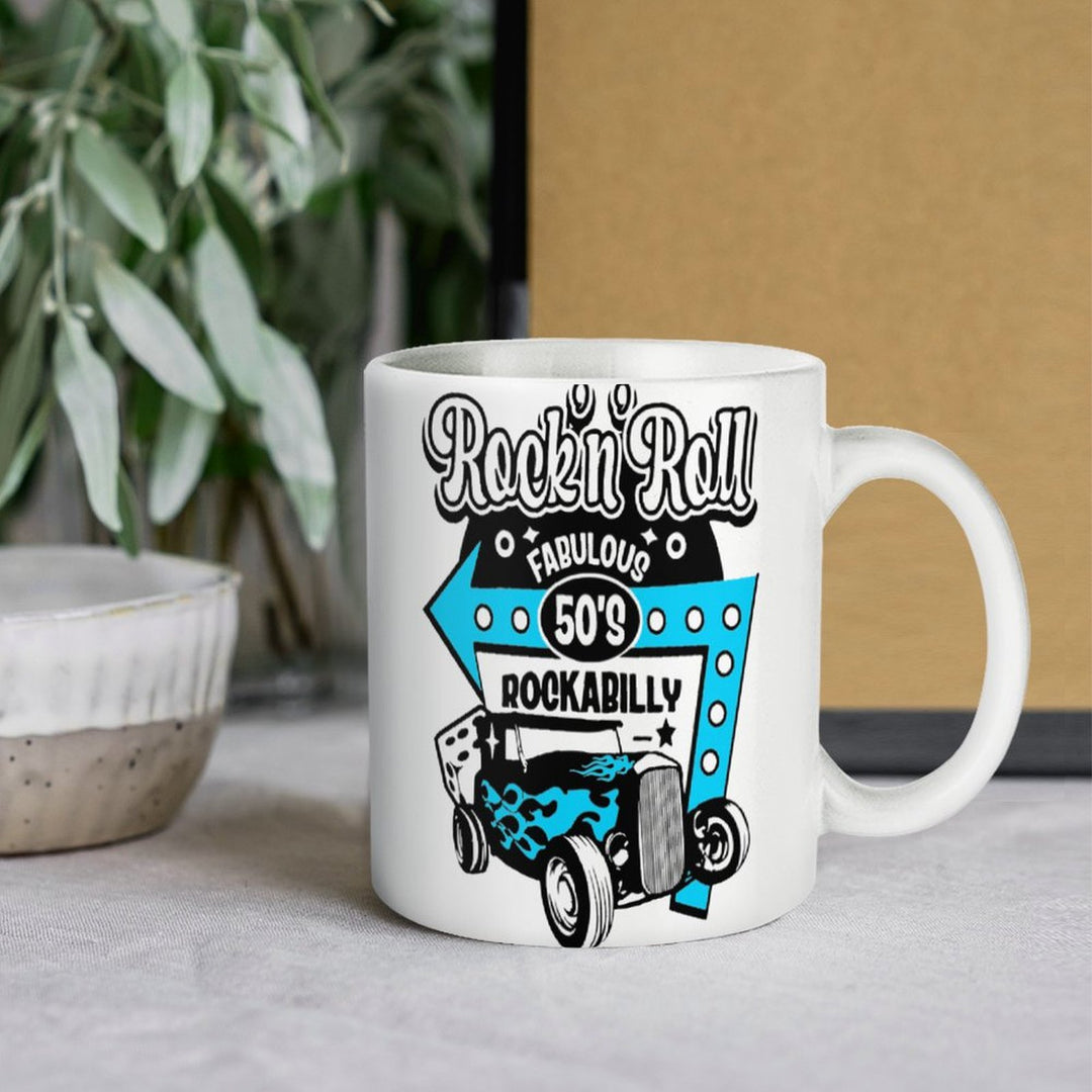 Fabulous 50's Rock n Roll White Mug
