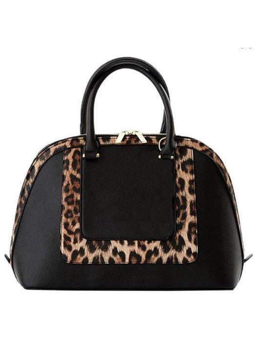 Donna Black Leopard Cool Clutch Cooler Bag