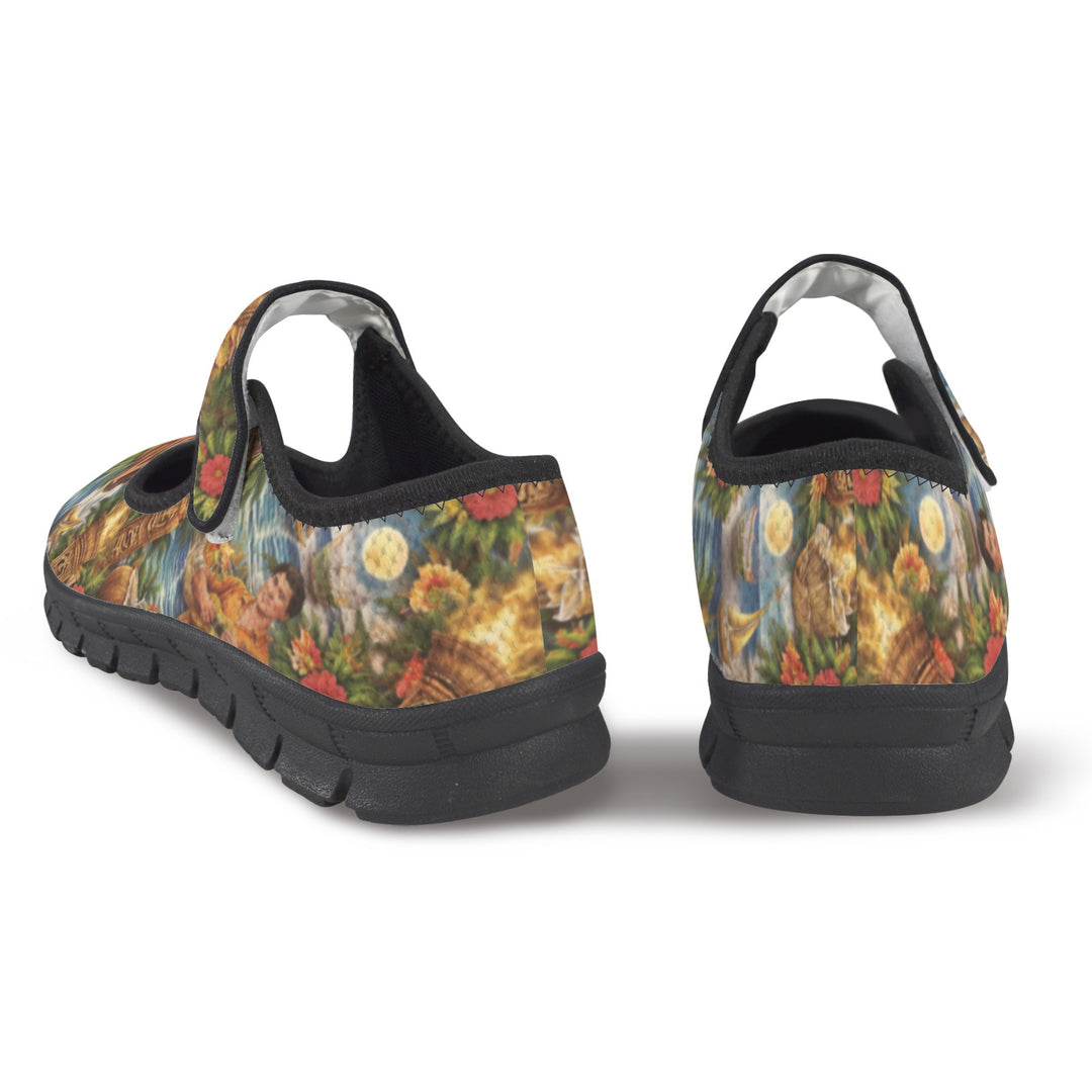 Moonlight at the Tiki Bar Mary Jane Barefoot Comfort Shoes – Wide Fit & Orthotic Friendly