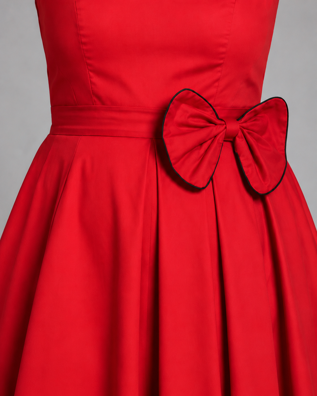Vivienne Red Bow Retro Dress