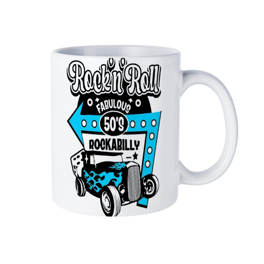 Fabulous 50's Rock n Roll White Mug