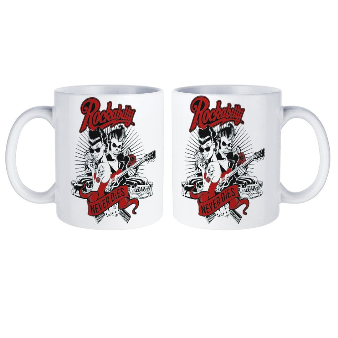 Rockabilly Never Dies White Mug
