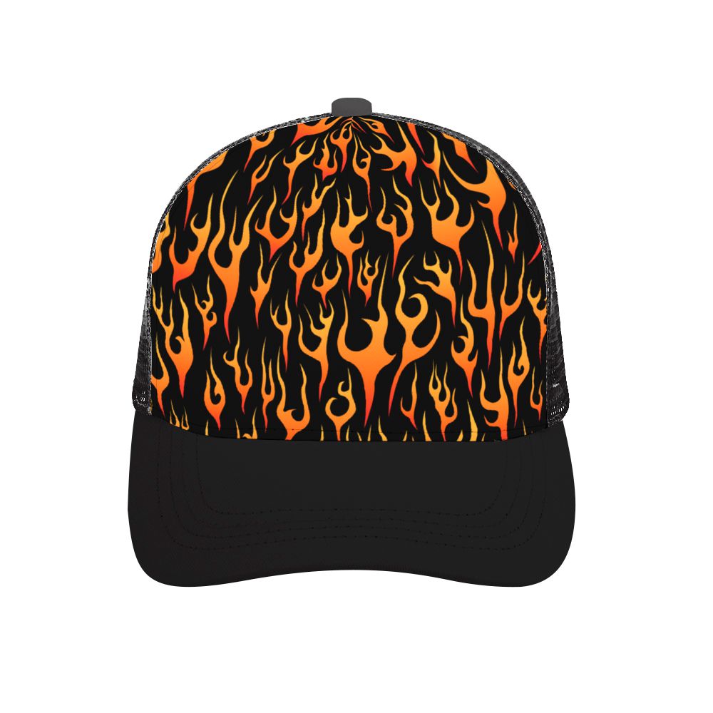 Flames Snapback Cap