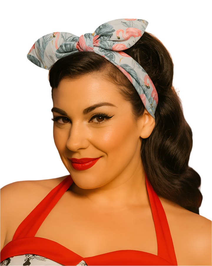 Flamingo Wired Hair Tie