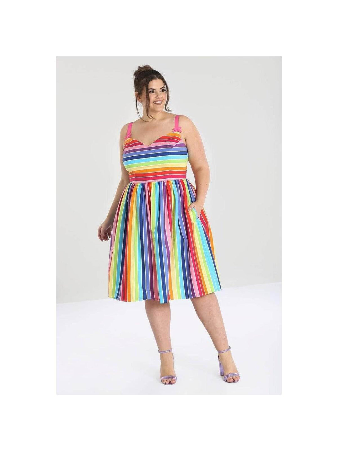 Hell Bunny Over the Rainbow 50s Dress - Poison Arrow Retro