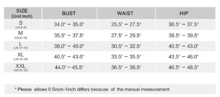 Size chart for Leopard Print High Waist Retro Bikini showing bust, waist, and hip measurements in inches.