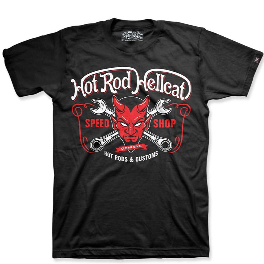 Hotrod Hellcat Mens Tshirt Devil