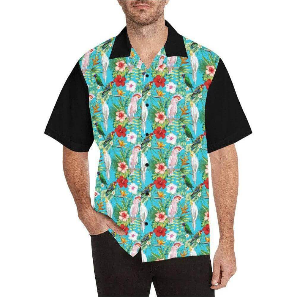 Parrots Button Up Shirt - Poison Arrow Retro