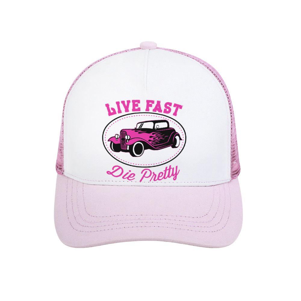 Live Fast Die Pretty Snapback Cap