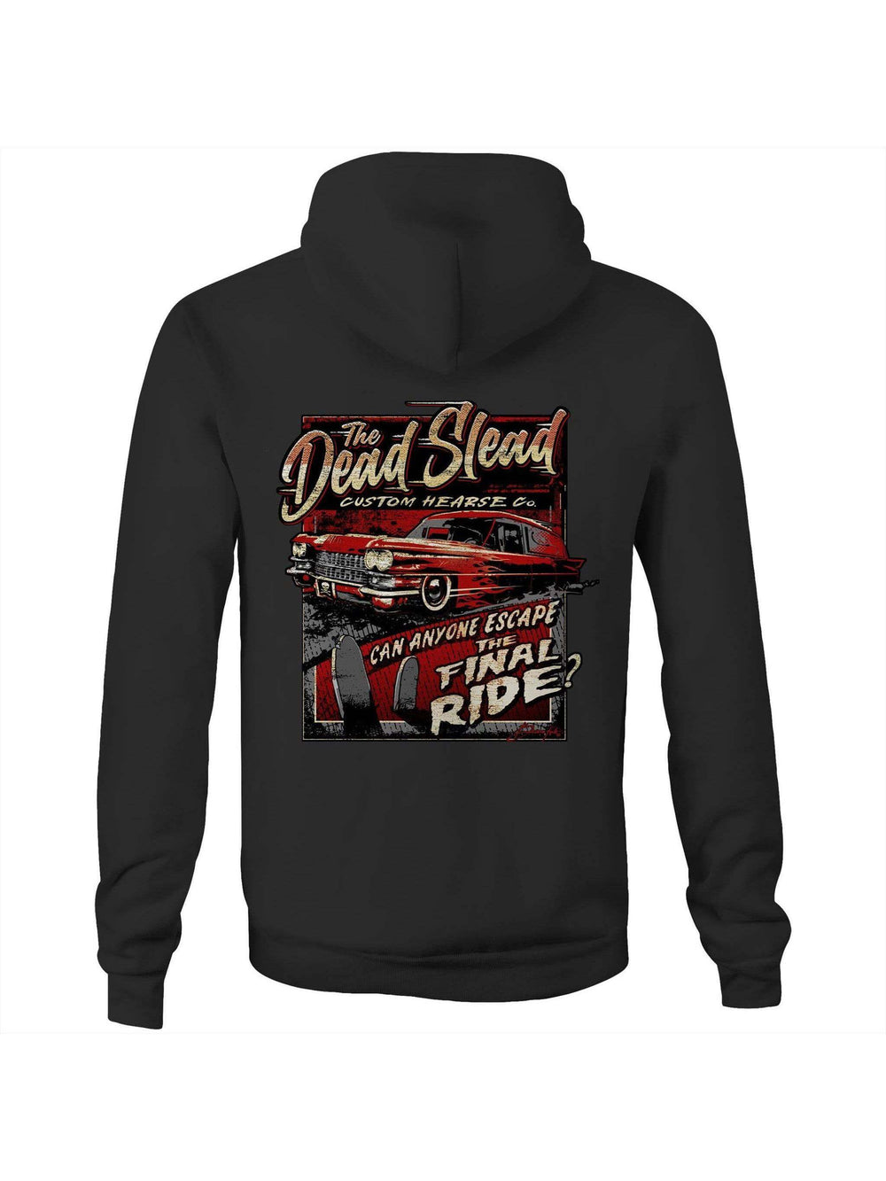 Dead Slead - Unisex Fleecy Hoodie - Poison Arrow Retro