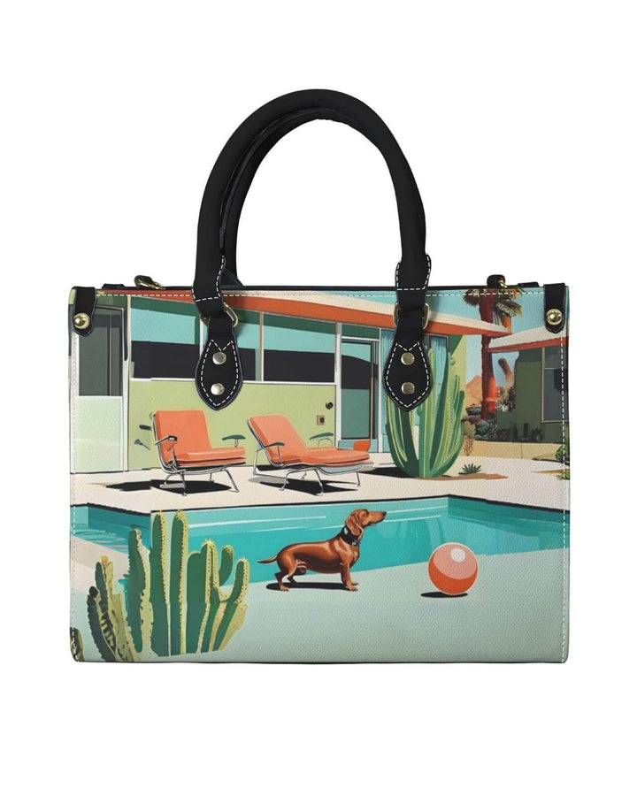 Palm Springs Dachshund Handbag - Poison Arrow Retro