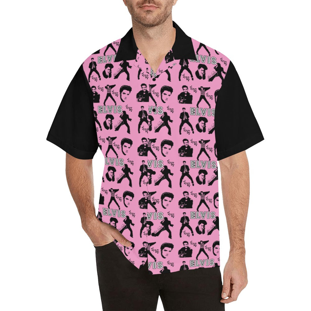 PINK Elvis Jailhouse Rock Mens Shirt