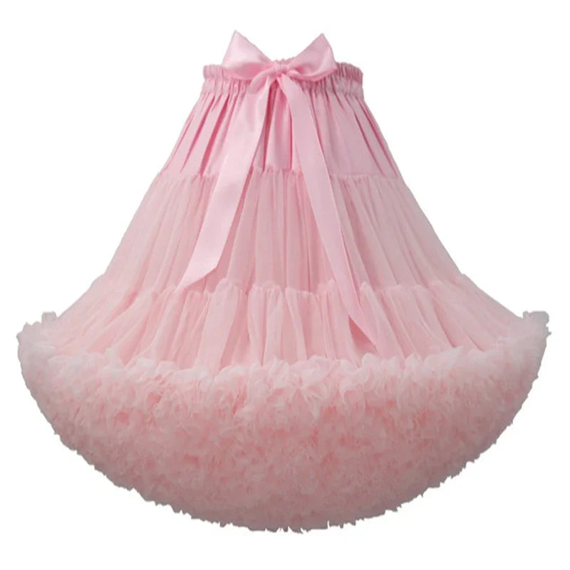Pink Fluffy Petticoat 55cm
