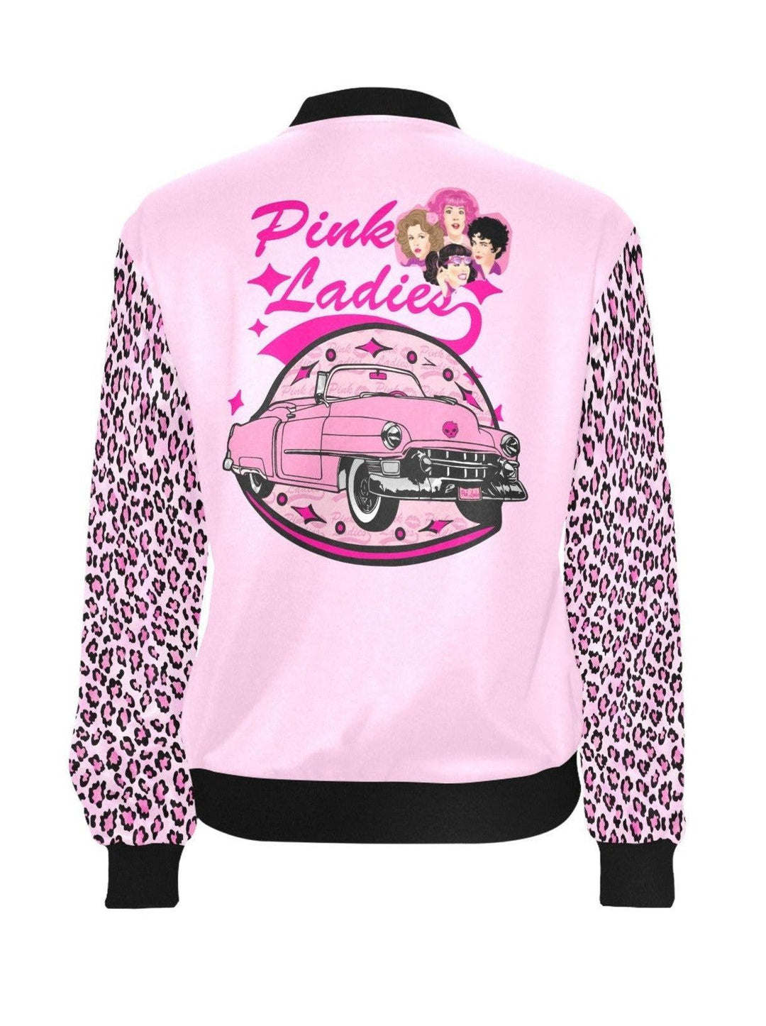 Pink Ladies Womens Bomber Jacket