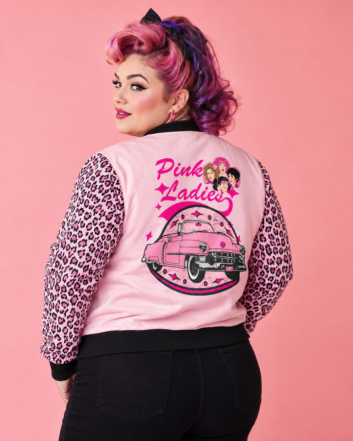 Blouson aviateur rose pour femme