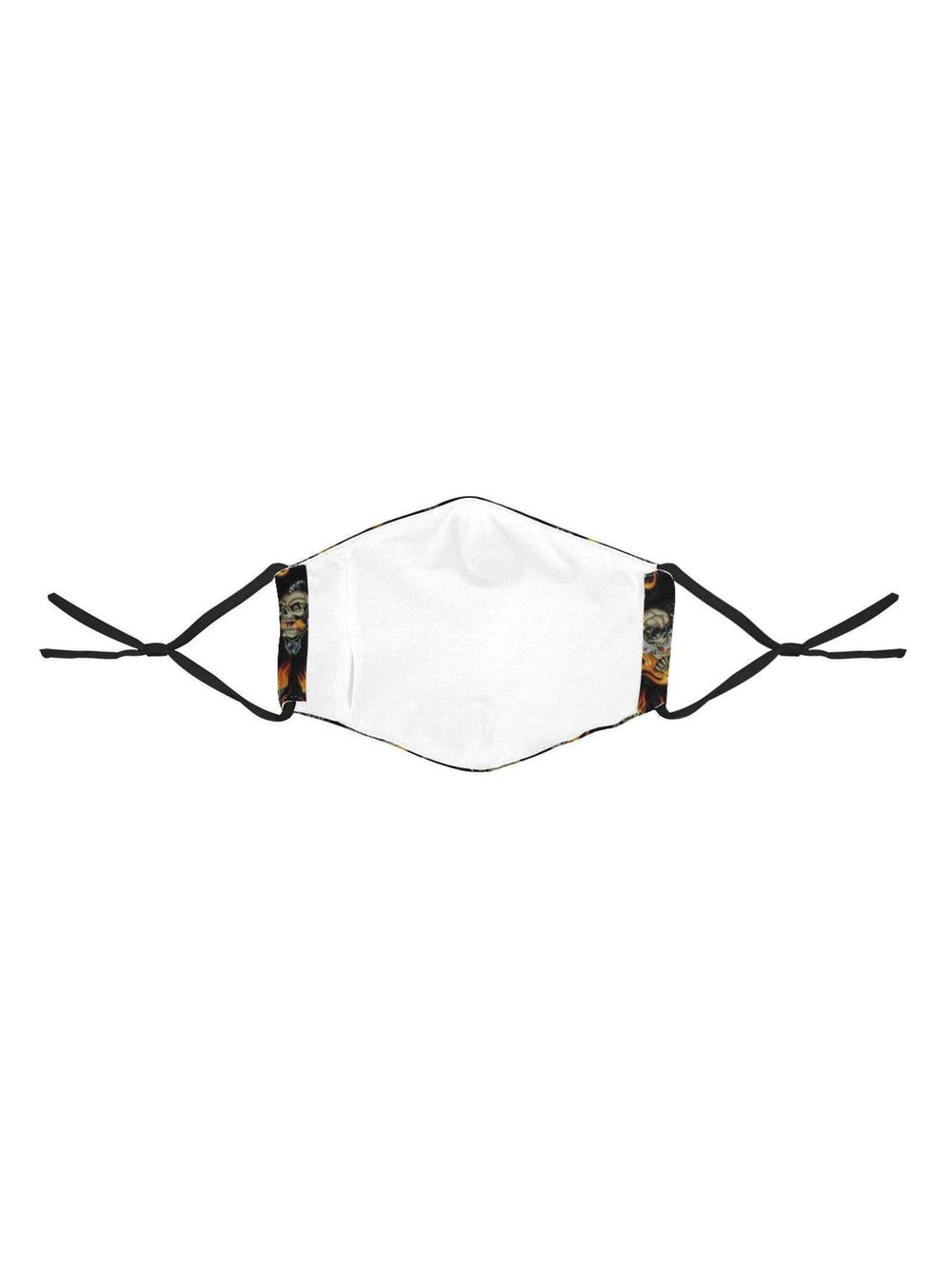 REUSABLE FACE MASKS WITH FILTERS - FLAMING SKULLS & PISTONS - Poison Arrow Retro