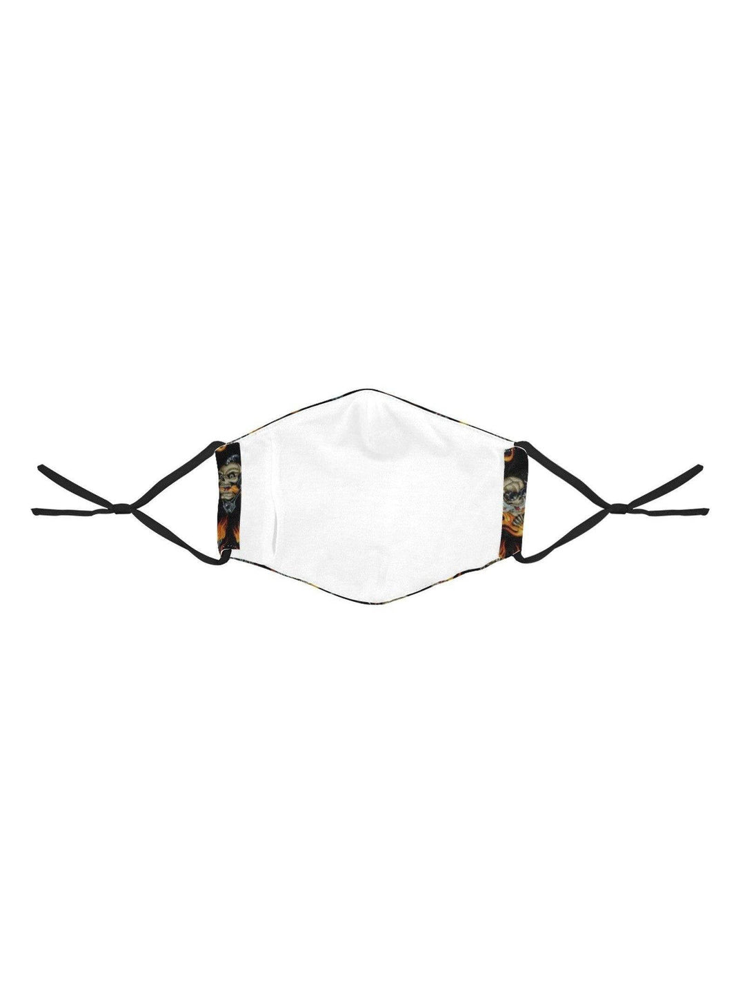 REUSABLE FACE MASKS WITH FILTERS - FLAMING SKULLS & PISTONS - Poison Arrow Retro