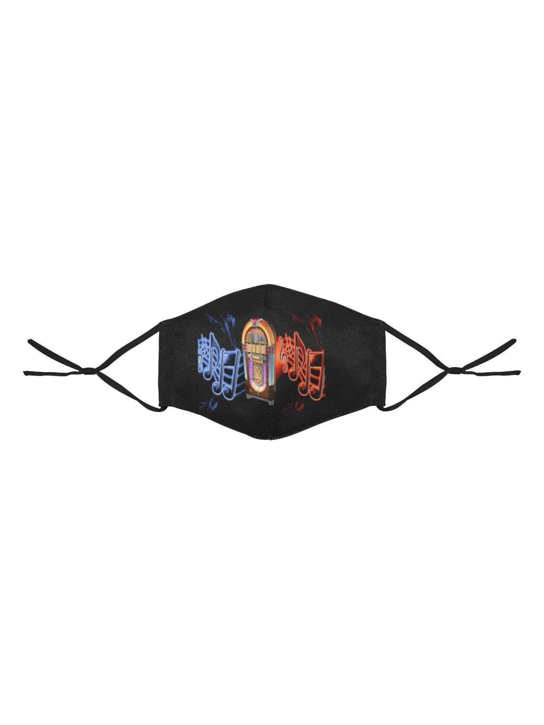REUSABLE FACE MASKS WITH FILTERS - NEON JUKEBOX - Poison Arrow Retro
