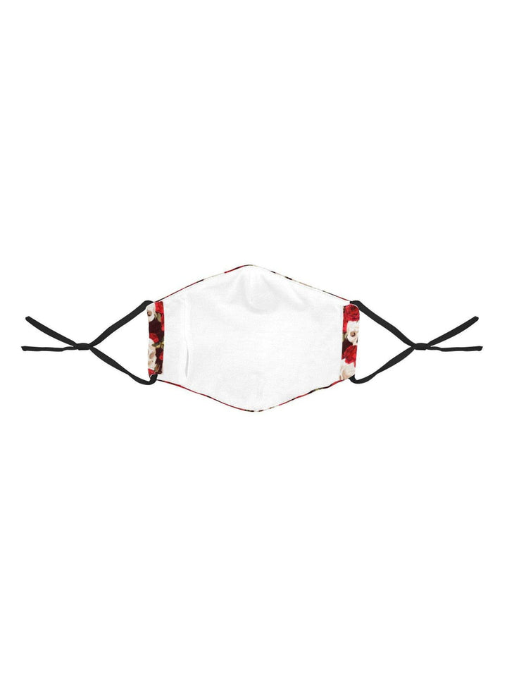 REUSABLE FACE MASKS WITH FILTERS - SKULLS AND ROSES - Poison Arrow Retro