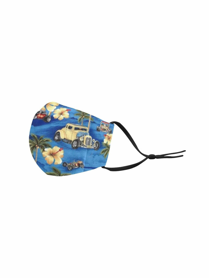 REUSABLE FACE MASKS WITH FILTERS - TROPICAL RODS - Poison Arrow Retro