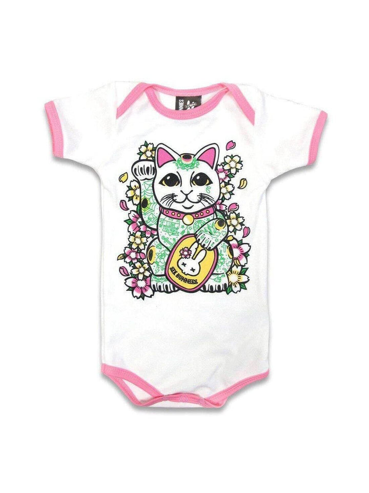 Six Bunnies "LUCKY CAT" Rompers - Poison Arrow Retro