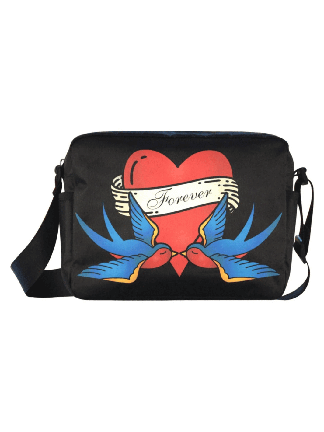 UNISEX Crossbody Nylon Satchel Bag - FOREVER - Poison Arrow Retro