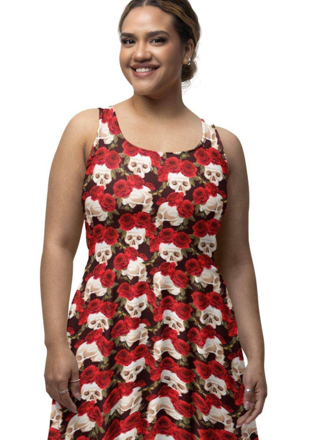 Skull and roses dress hotsell