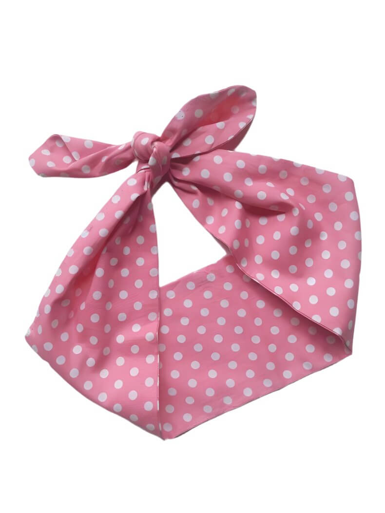 PRETTY IN PINK WIRED ROCKABILLY HAIR TIE - Poison Arrow Retro