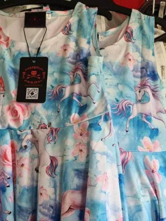 Fantasy Unicorns Kids' Skater Dress - Poison Arrow Retro