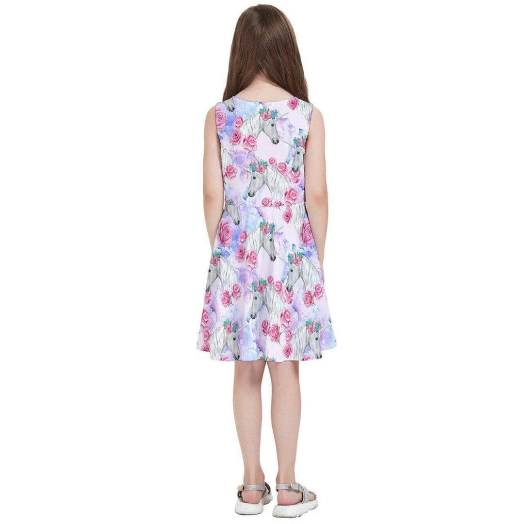 Fantasy Unicorns Kids' Skater Dress - Poison Arrow Retro