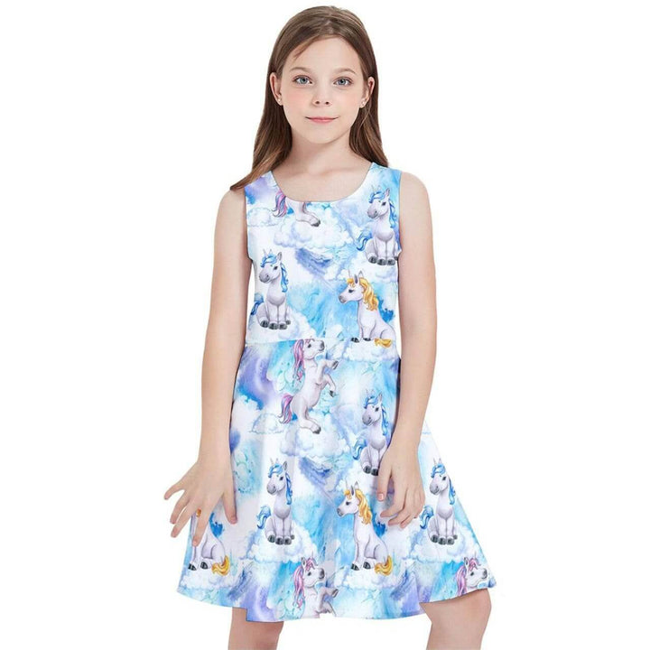 Fantasy Unicorns Kids' Skater Dress - Poison Arrow Retro