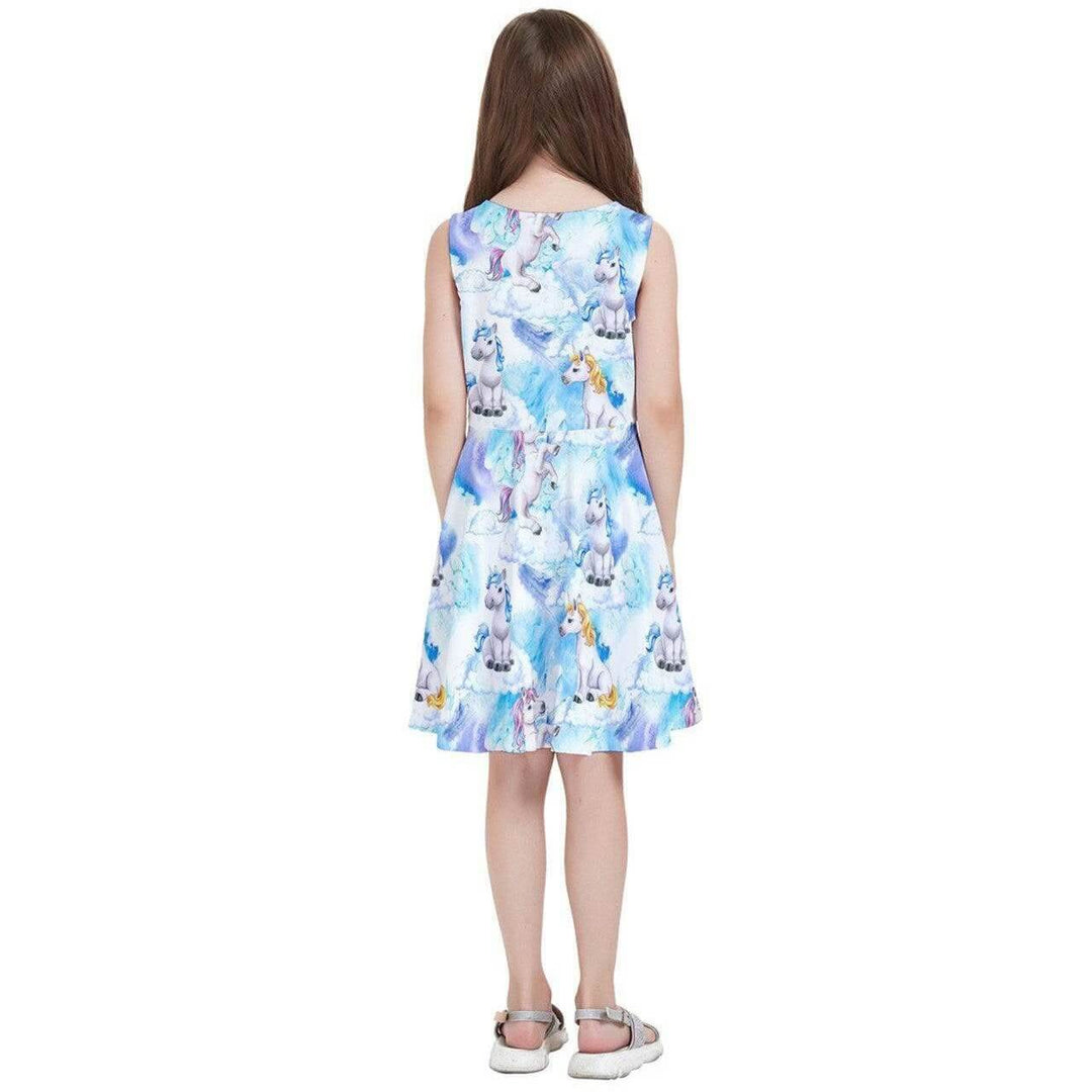 Fantasy Unicorns Kids' Skater Dress - Poison Arrow Retro