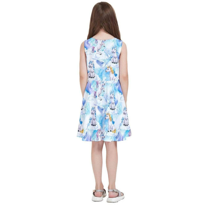 Fantasy Unicorns Kids' Skater Dress - Poison Arrow Retro