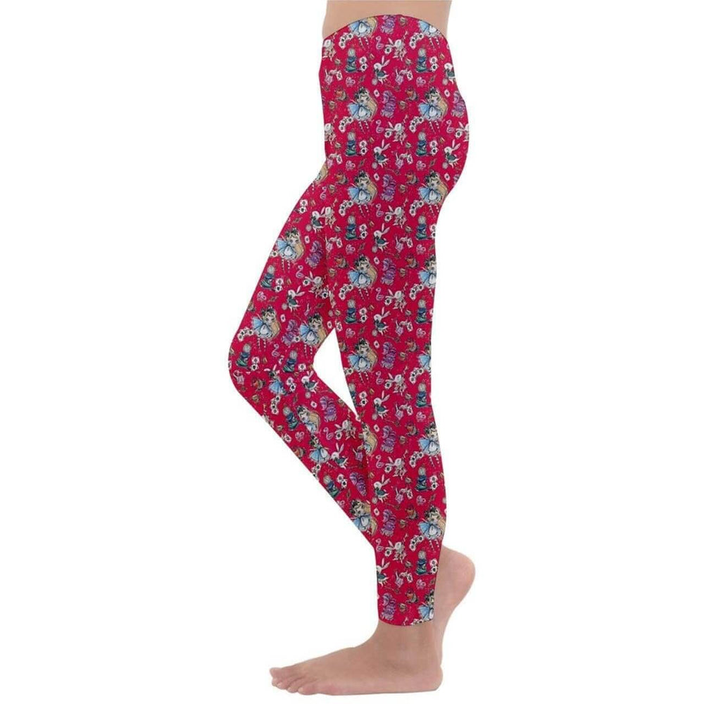 Alice in Wonderland Kids' Velour Leggings - Poison Arrow Retro